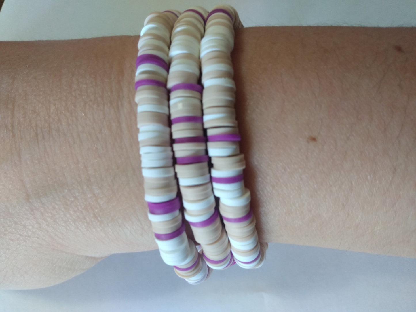 Neutral with a hint of Purple bracelet