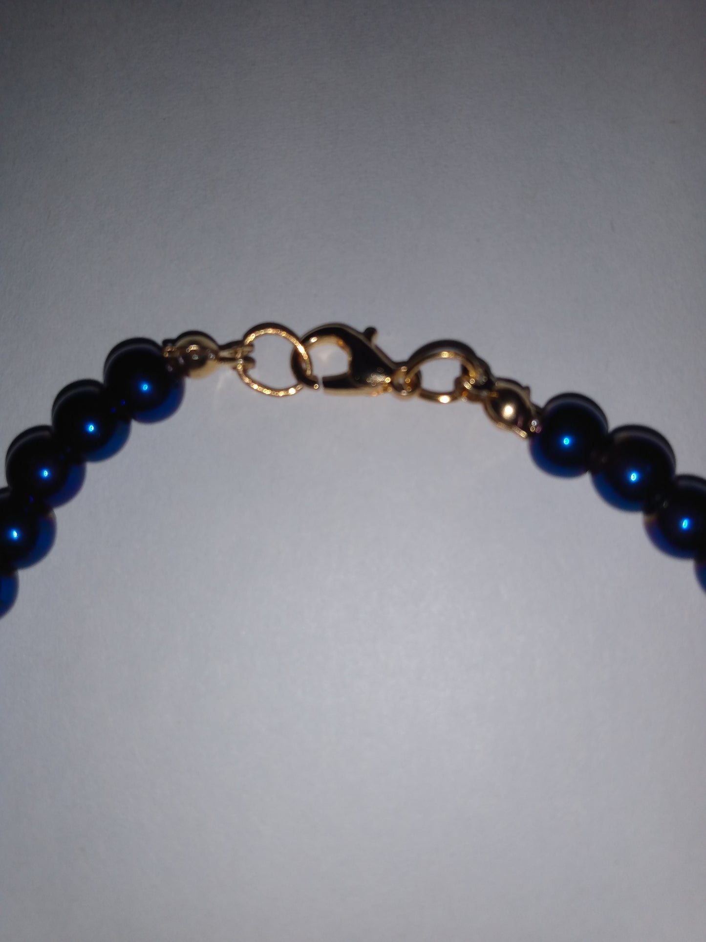 Metallic Blue Rush necklace