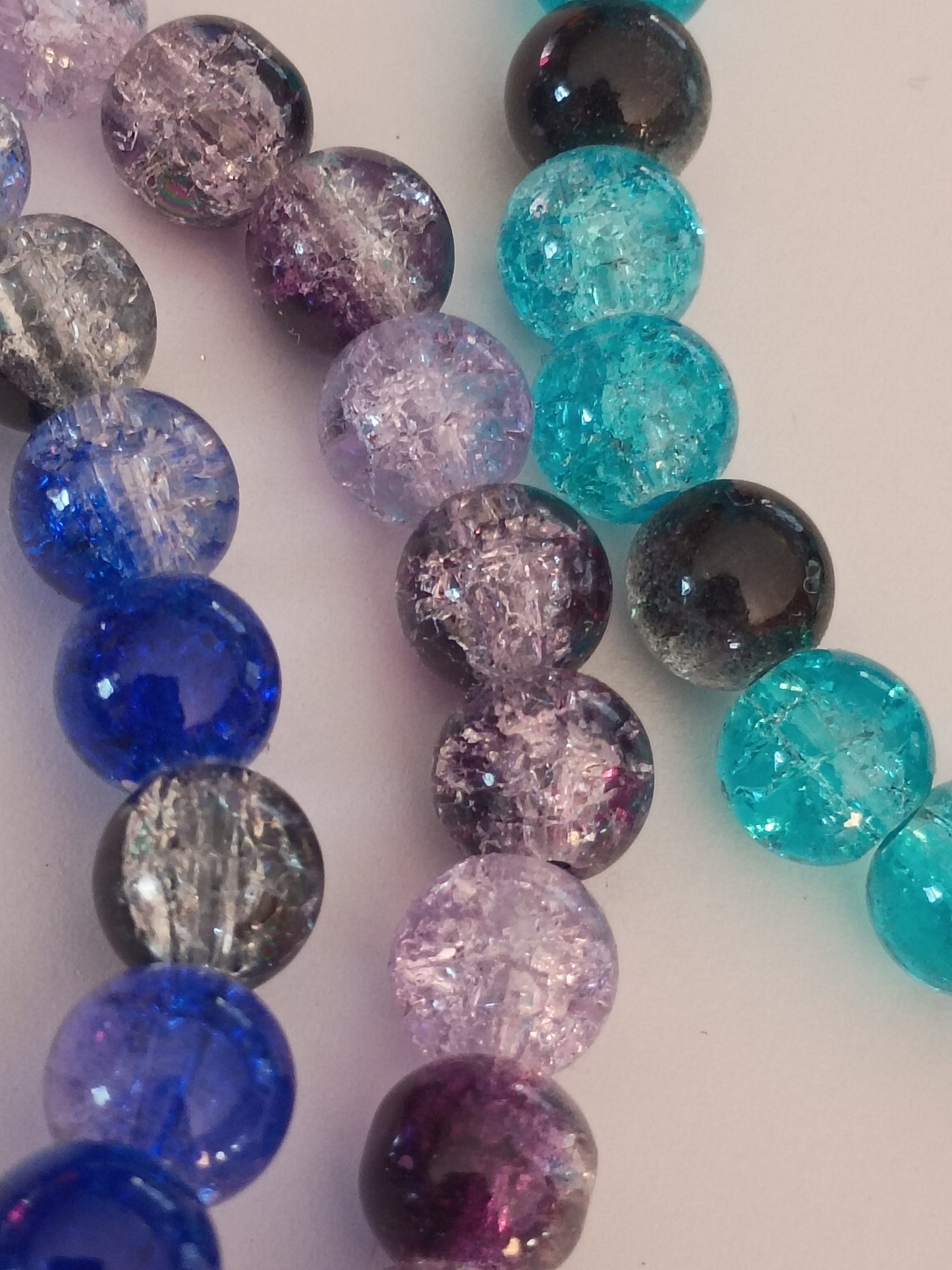 Mystery Star glass beaded bracelet