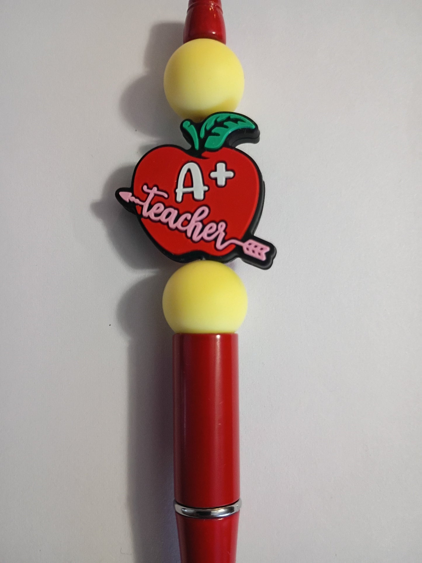 Beaded pen: Teacher's A+