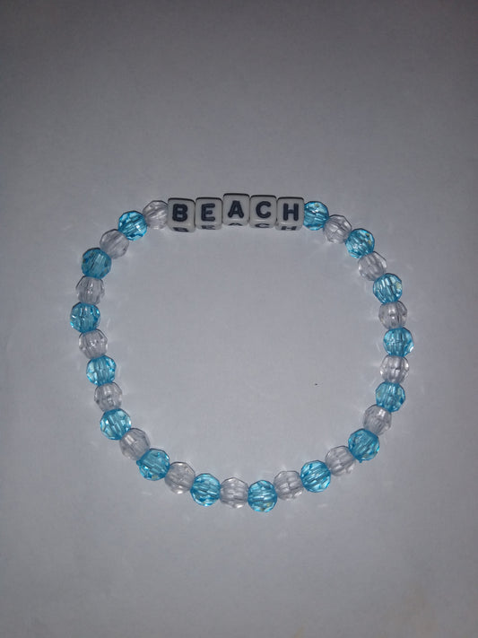 Beachy Blue and White bracelet