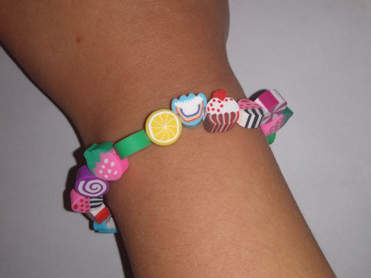 Clay Charmed bracelet