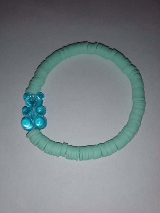Blue Dyed Gummi bracelet