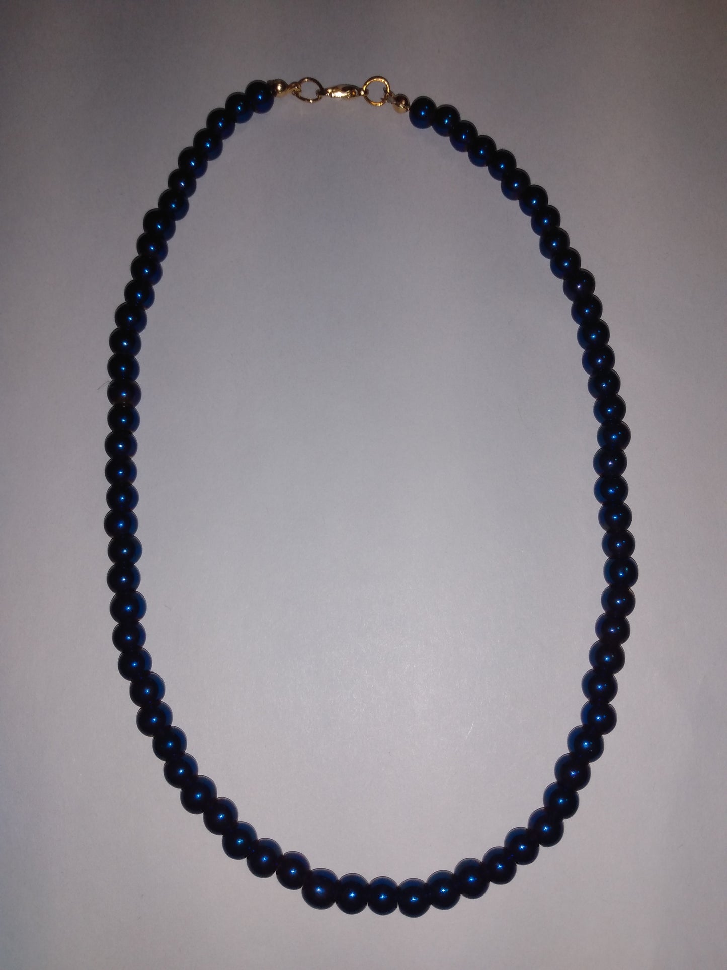 Metallic Blue Rush necklace
