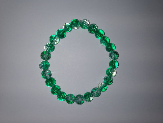 Forest Floor glass beaded bracelet