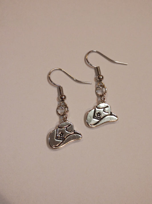 Cutesy Cowgirl Hat earrings