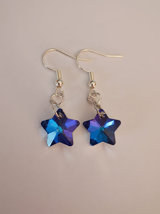 Shiny Star earrings: Cool Toned