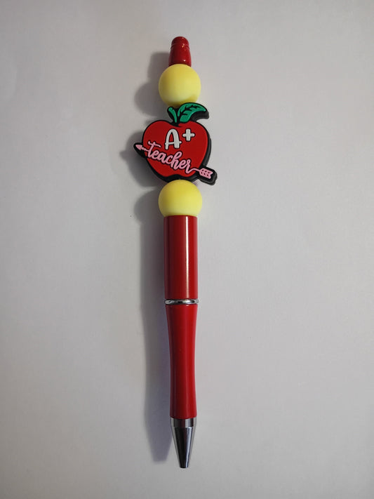 Beaded pen: Teacher's A+