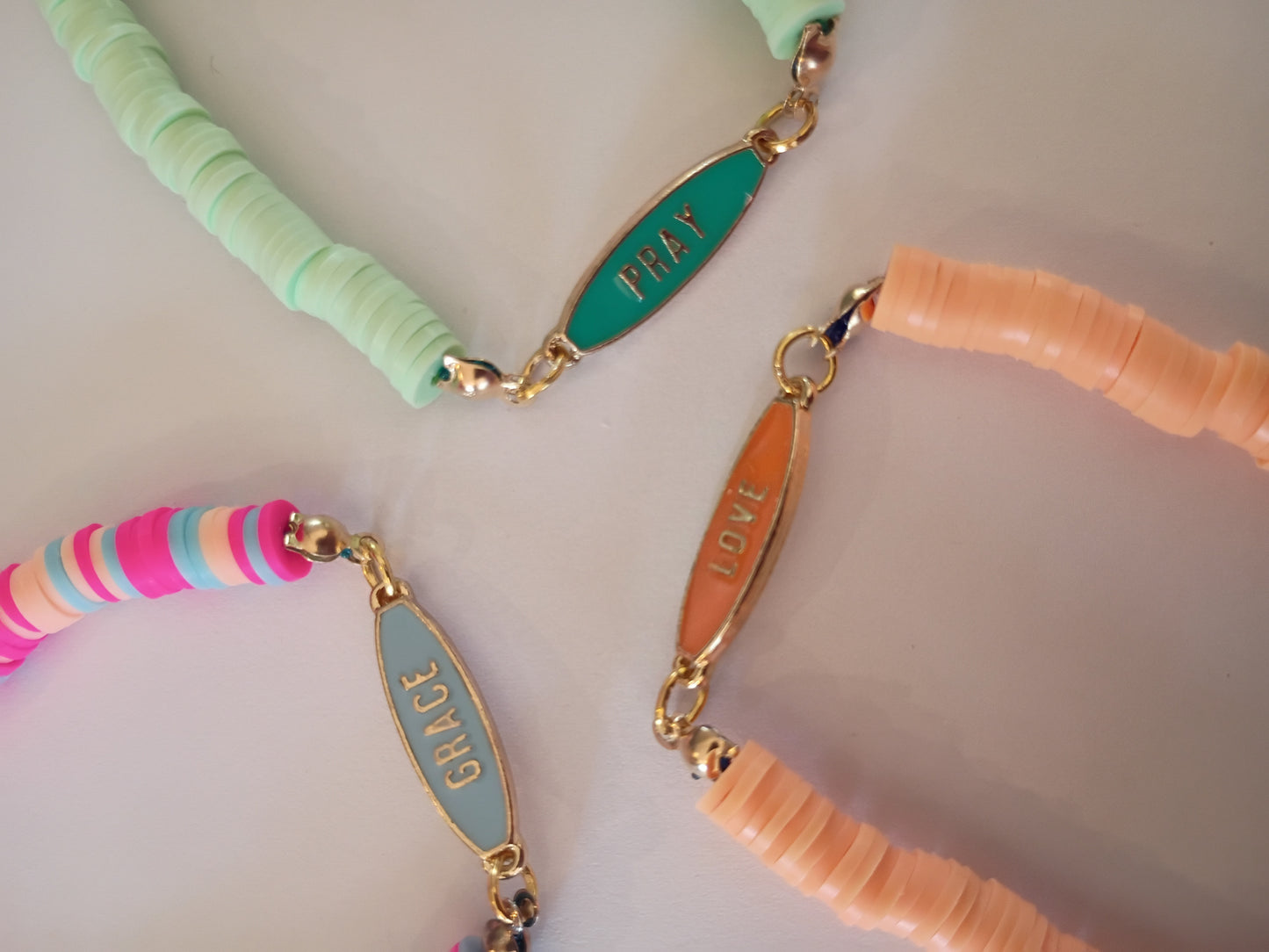 Easter Positive Sayings mystery bracelet